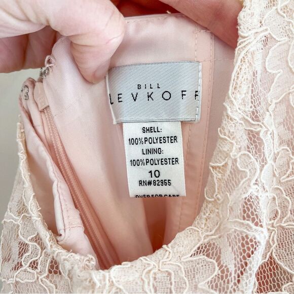 Bill Levkoff Pink Sample Bridesmaid Dress Size 10 - Picture 7 of 7